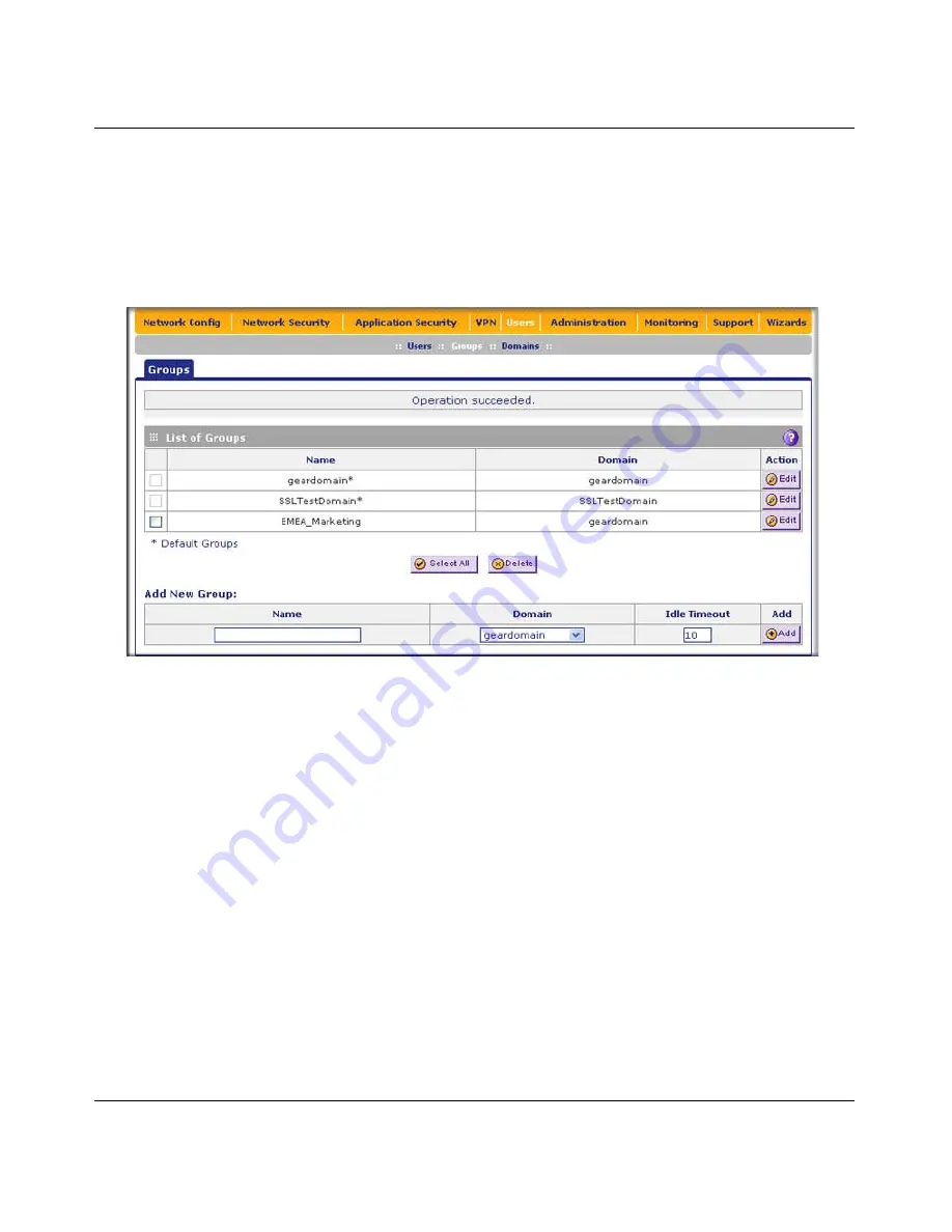 NETGEAR ProSecure Appliance Reference Manual Download Page 317