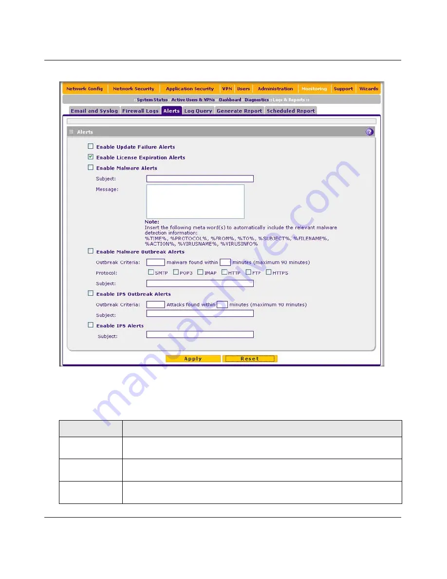 NETGEAR ProSecure Appliance Reference Manual Download Page 373