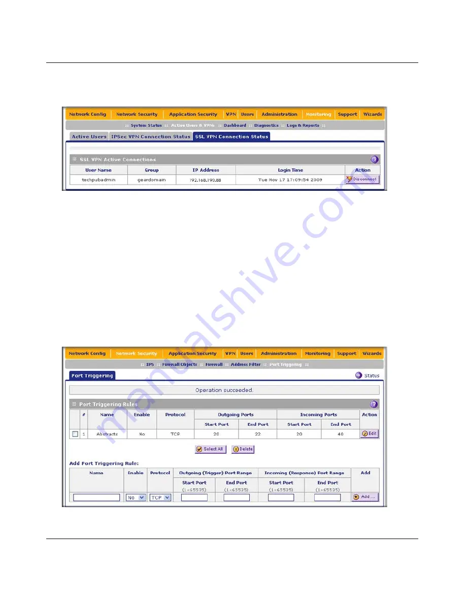 NETGEAR ProSecure Appliance Reference Manual Download Page 388