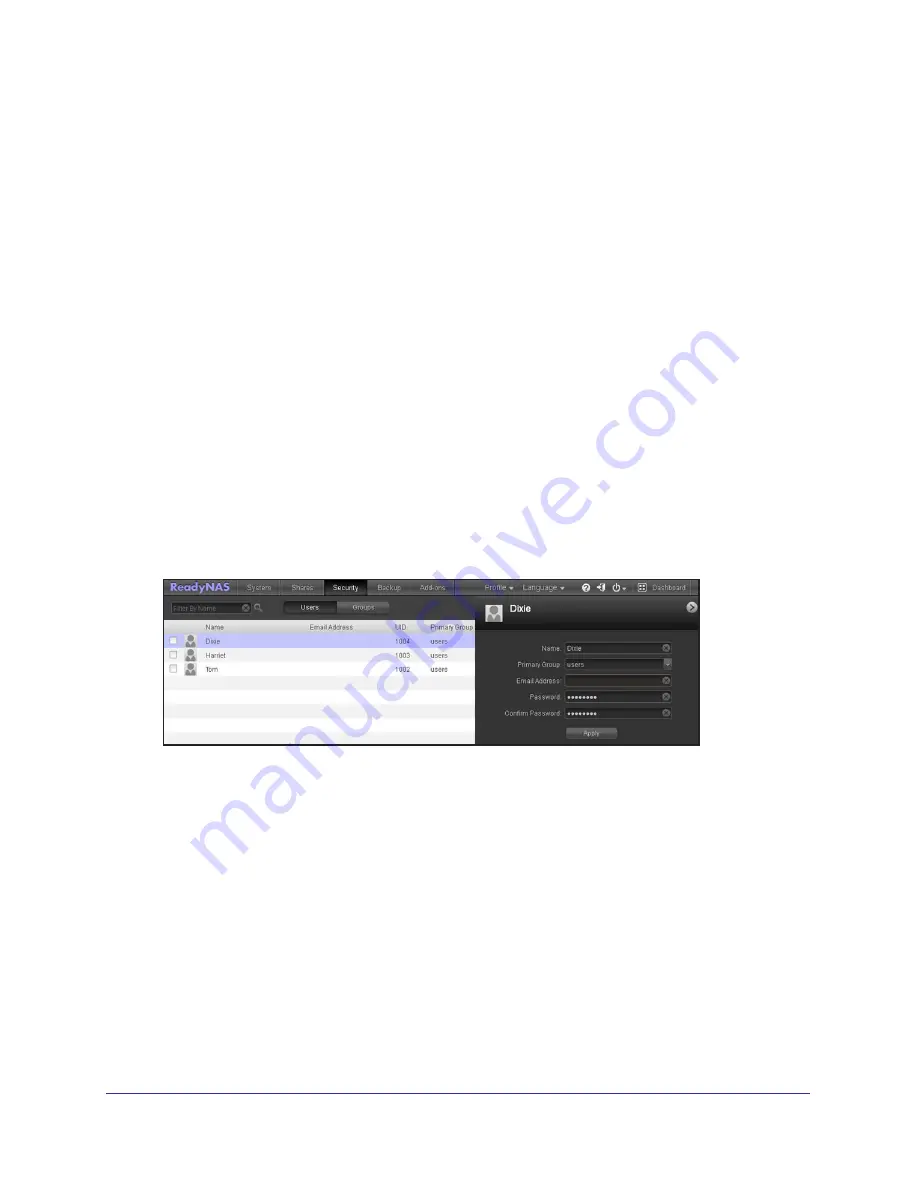 NETGEAR ReadyNAS Duo v2 Software Manual Download Page 52