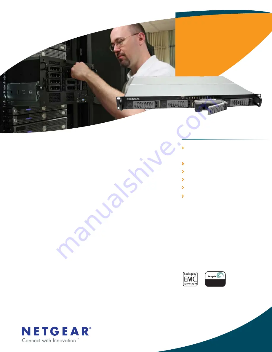 NETGEAR RNR4425 - ReadyNAS 1100 NAS Server Supplementary Manual Download Page 1