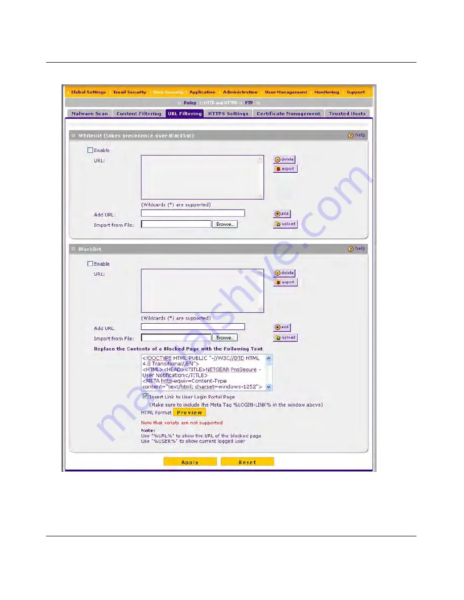 NETGEAR STM150 - ProSecure Web And Email Threat Management Appliance Appliance Reference Manual Download Page 133