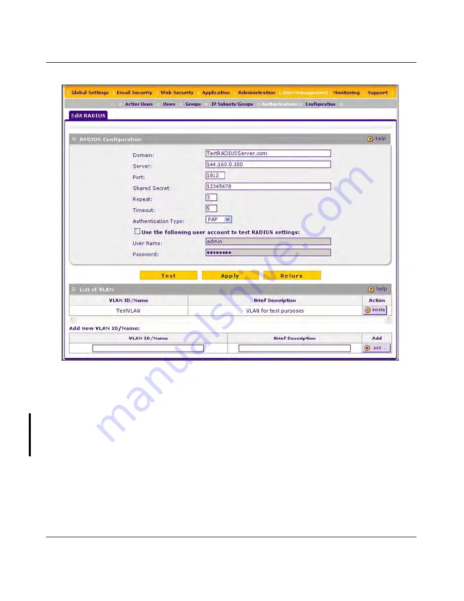 NETGEAR STM150 - ProSecure Web And Email Threat Management Appliance Скачать руководство пользователя страница 177