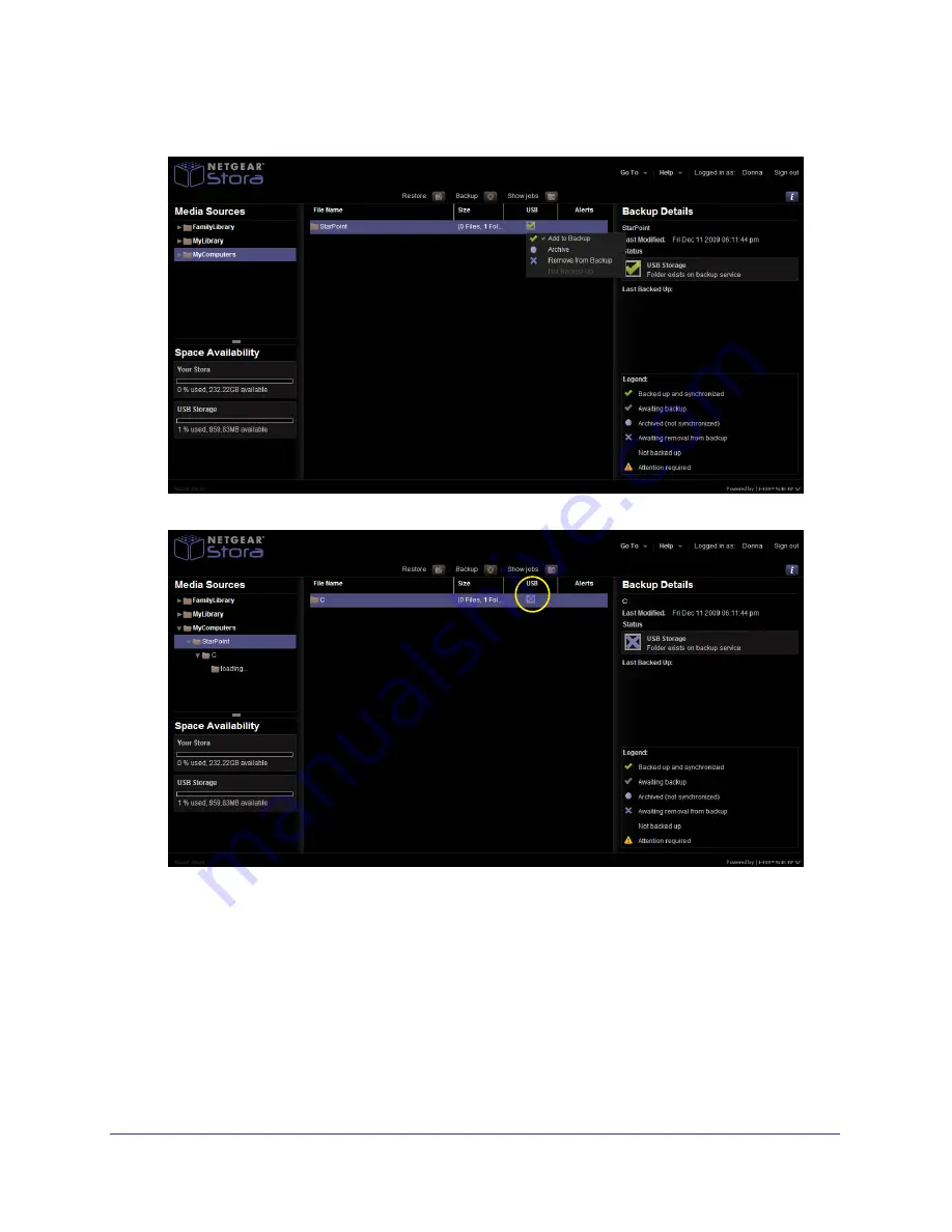 NETGEAR Stora User Manual Download Page 142