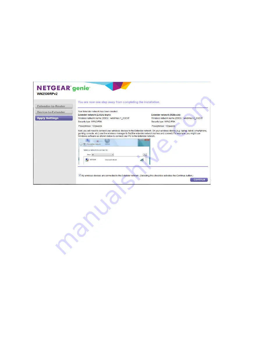 NETGEAR WN2500RP Installation Manual Download Page 14