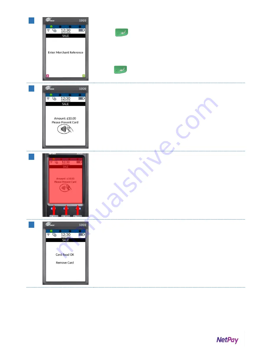 NetPay Pax S900 Quick User Manual Download Page 25