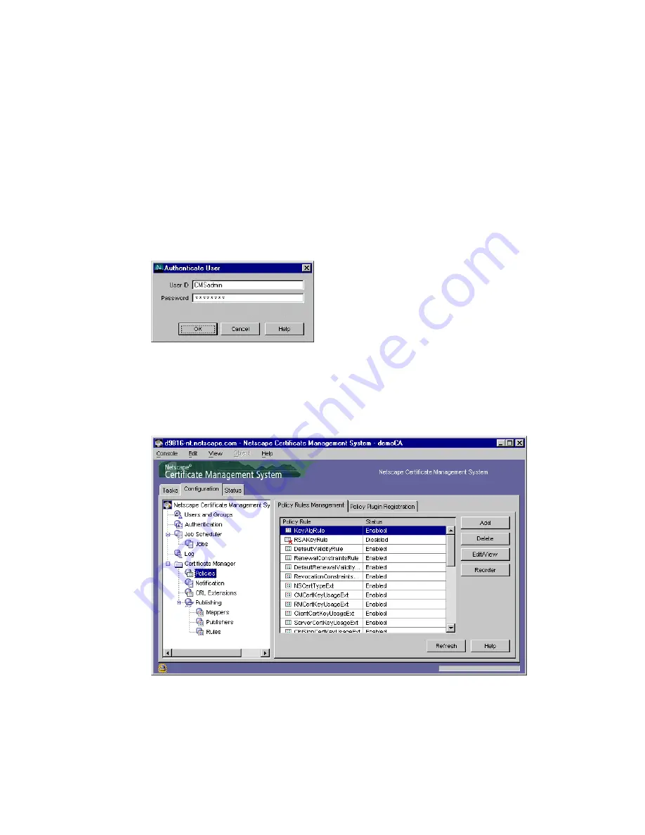 Netscape NETSCAPE MANAGEMENT SYSTEM 4.5 Installation And Setup Manual Download Page 144