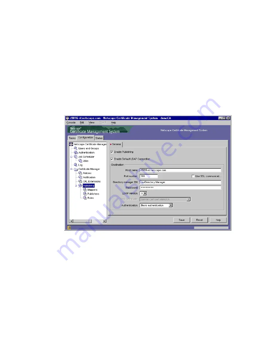 Netscape NETSCAPE MANAGEMENT SYSTEM 4.5 Installation And Setup Manual Download Page 152