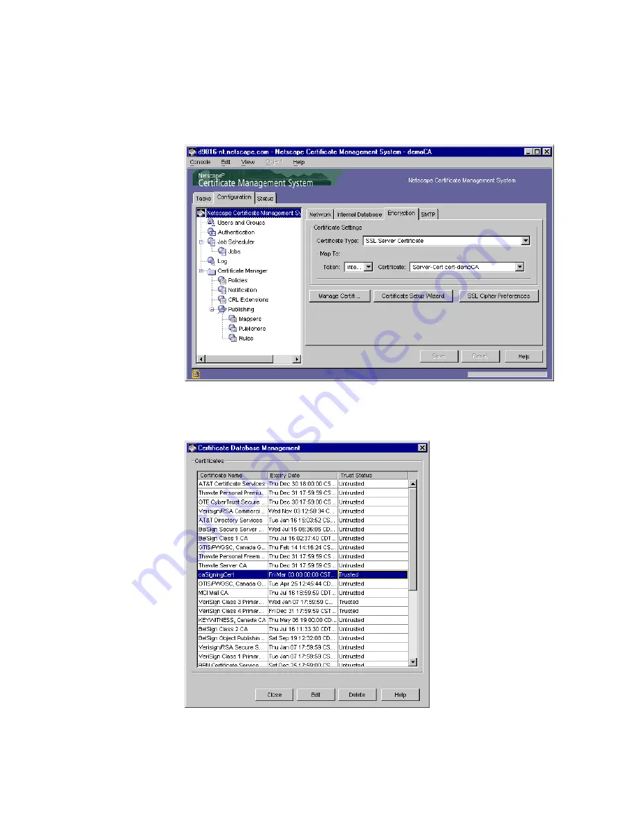 Netscape NETSCAPE MANAGEMENT SYSTEM 4.5 Installation And Setup Manual Download Page 503