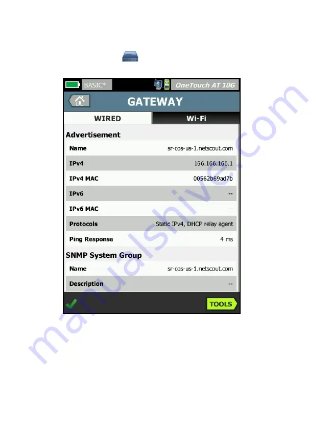 Netscout OneTouch AT 10G User Manual Download Page 78