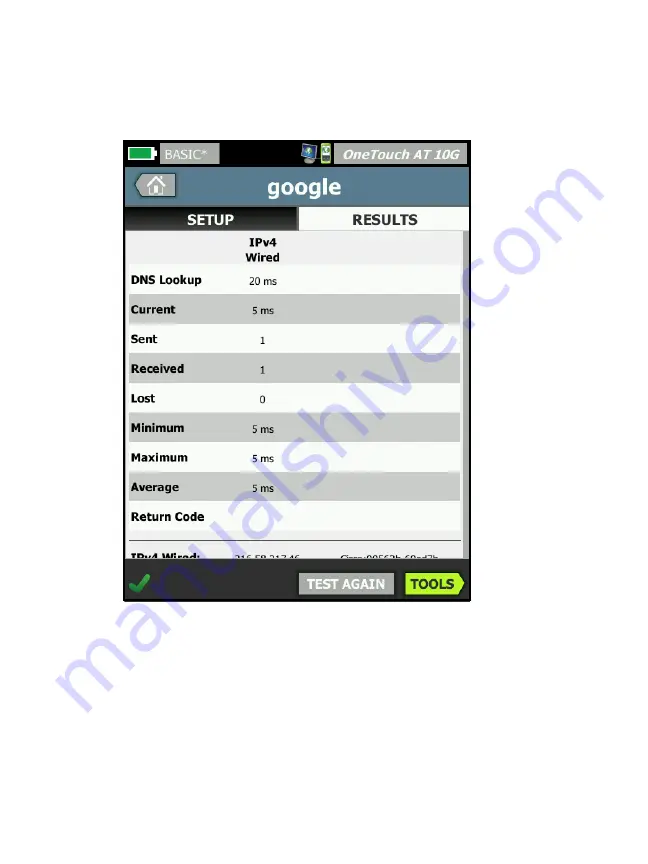 Netscout OneTouch AT 10G User Manual Download Page 88