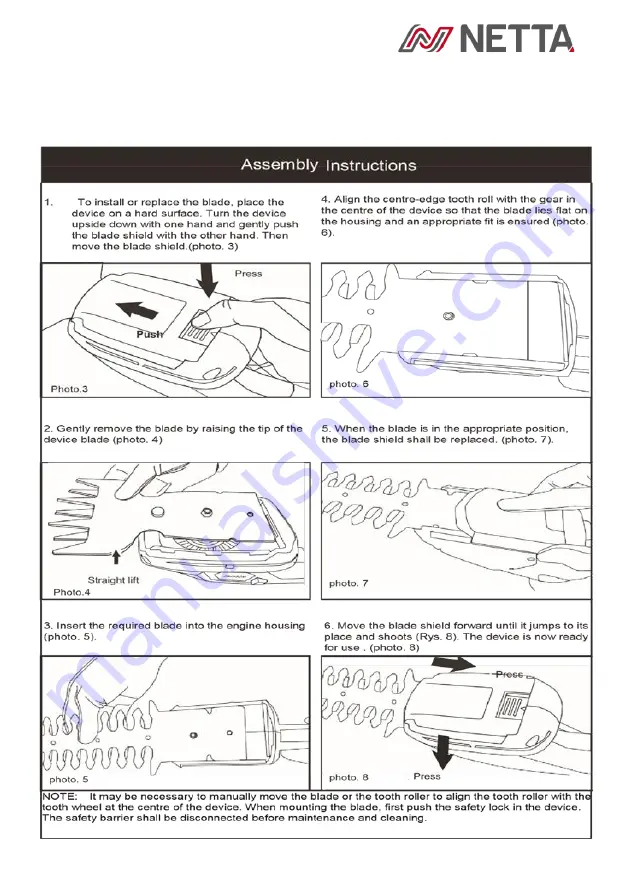 netta 103089 User Instruction & Installation Manual Download Page 6