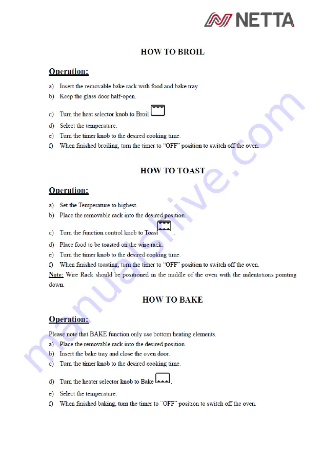 netta 103477 Manual Download Page 7