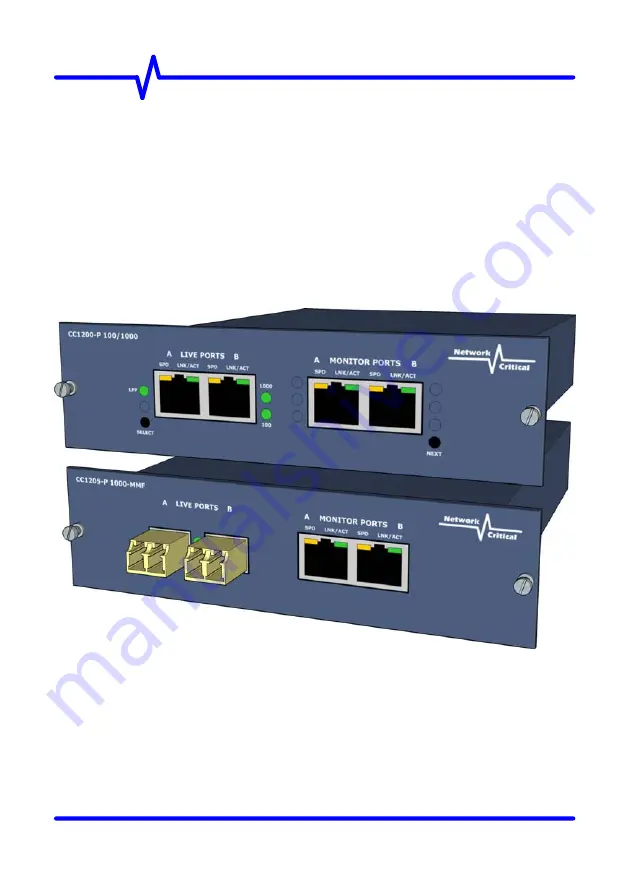 Network Critical CriticalConneX CC1200 User Manual Download Page 1