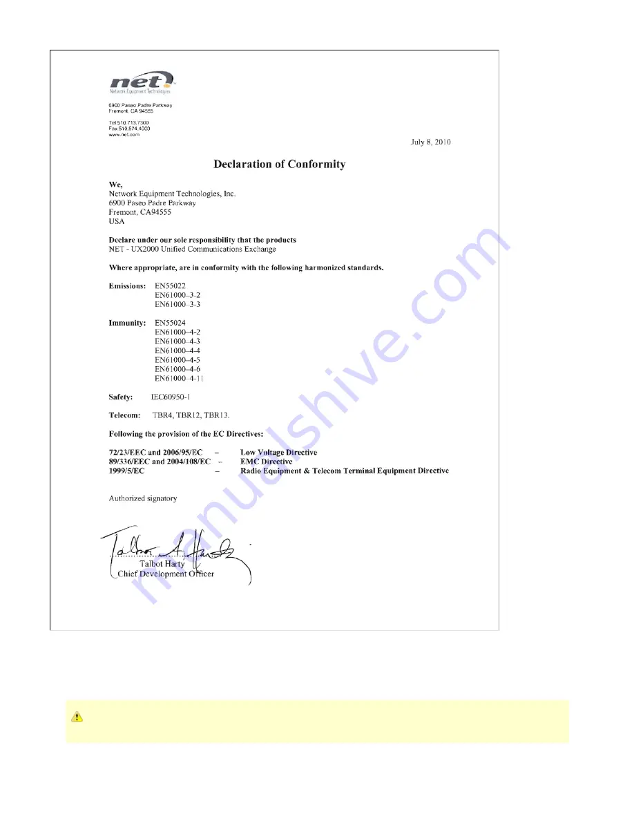 Network Equipment Technologies SBC 2000 Скачать руководство пользователя страница 8