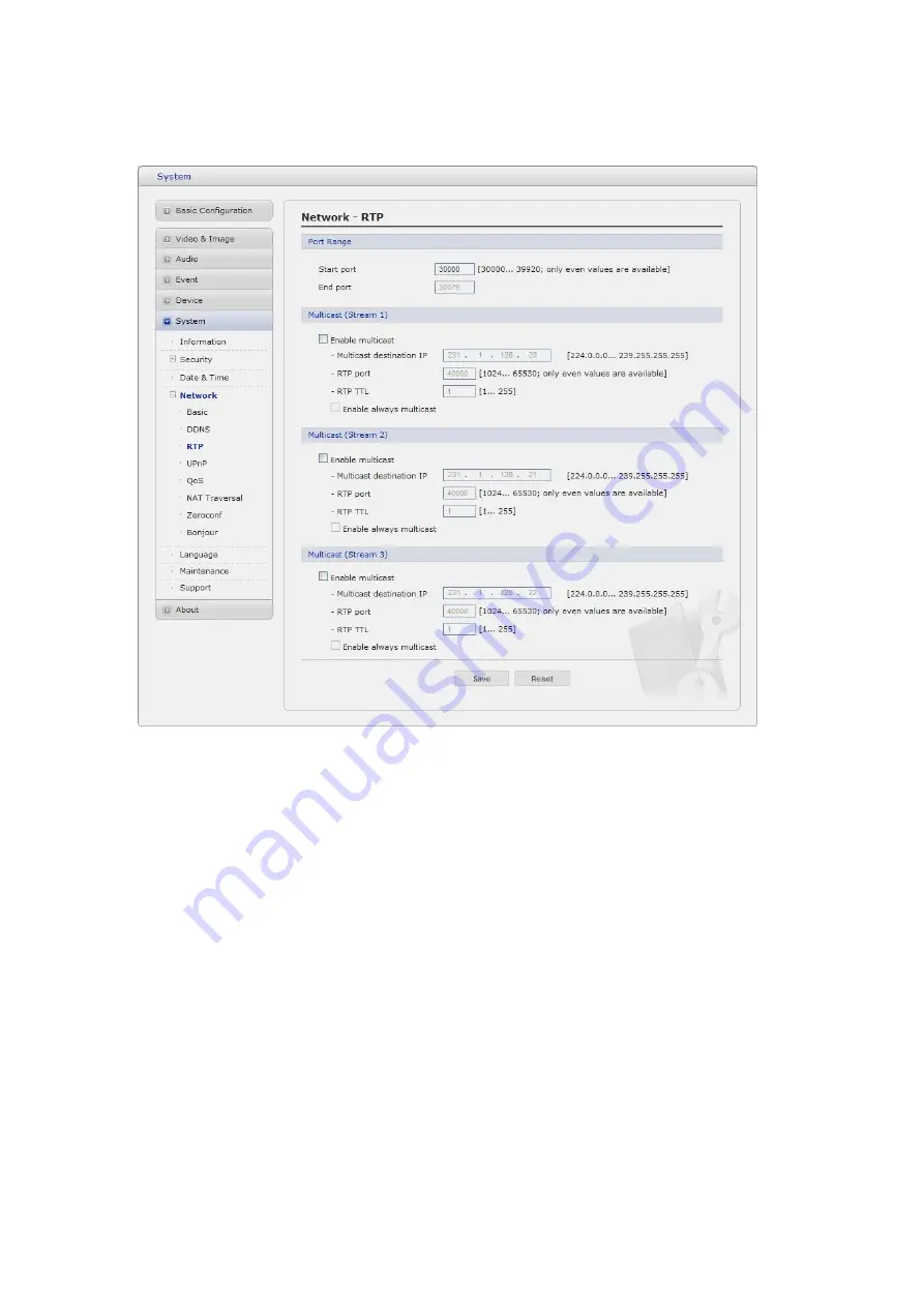 Network Security IPVD3TRWI Instruction Manual Download Page 57