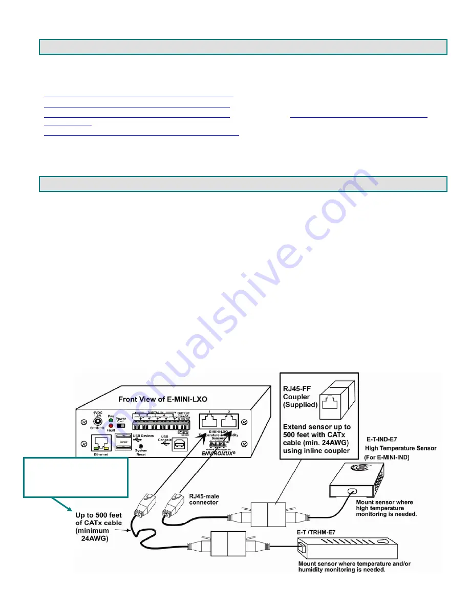 Network Technologies Incorporated ENVIROMUX E-BCN-R Installation Manual Download Page 3