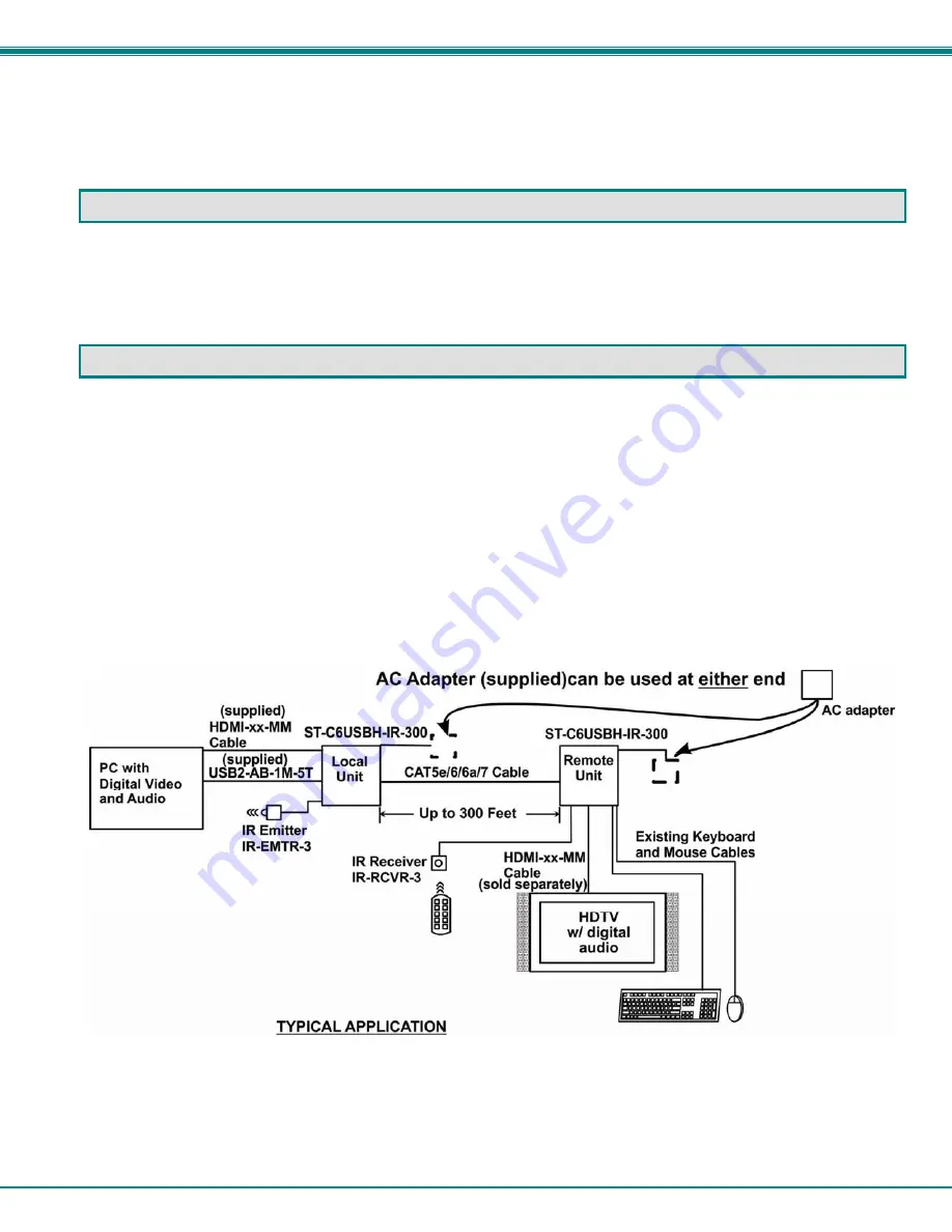 Network Technologies XTENDEX ST-C6USBH-300 Operating Manual Download Page 7