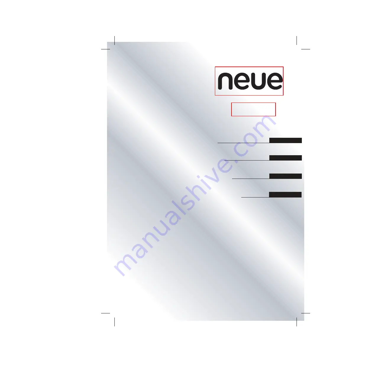 Neue NEG440X User Instructions Download Page 1