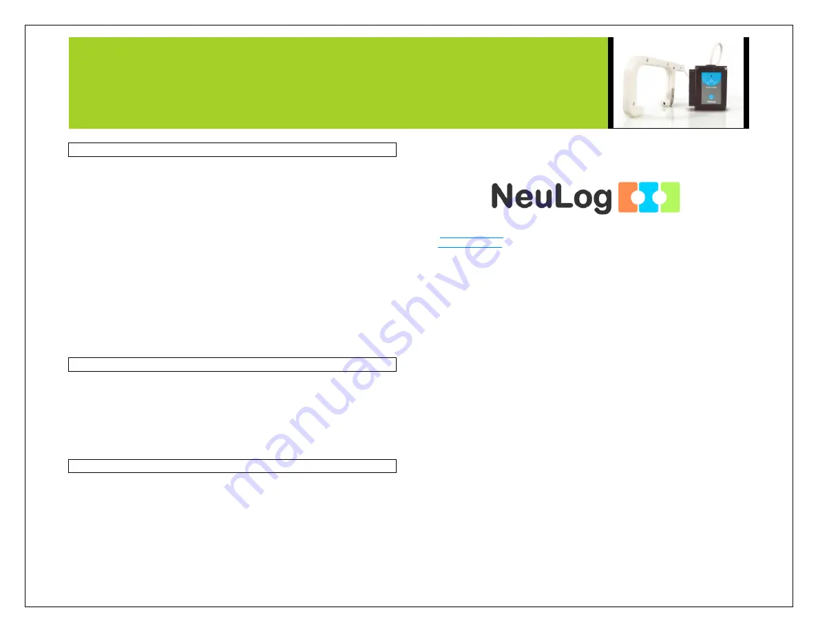 NeuLog NUL-223 Manual Download Page 4