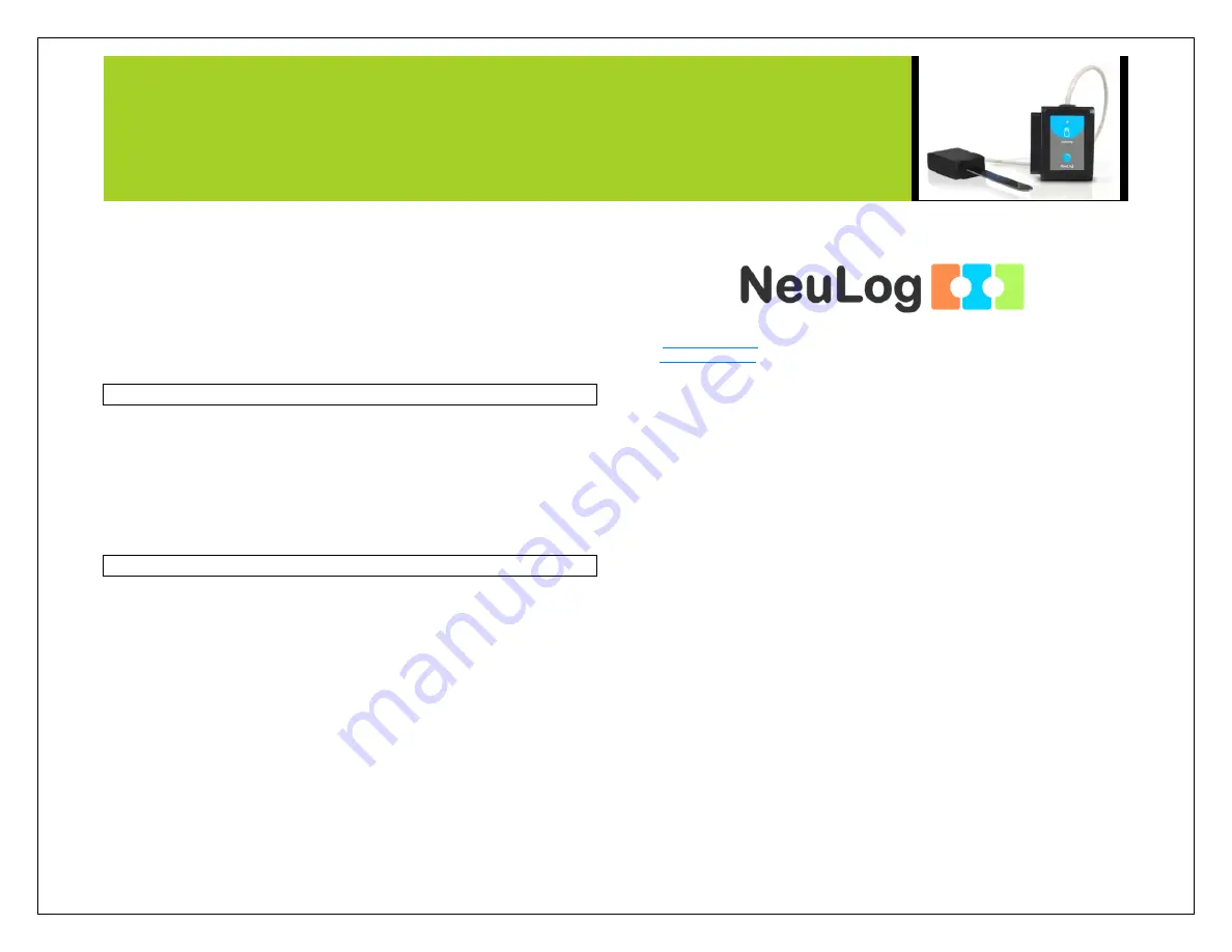 NeuLog NUL-228 Manual Download Page 4