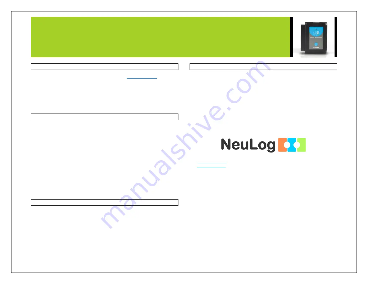 NeuLog NUL-235 Manual Download Page 4