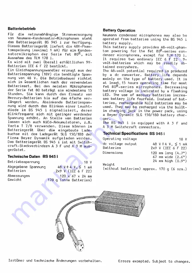 Neumann.Berlin N 452 i Operation Manual Download Page 2