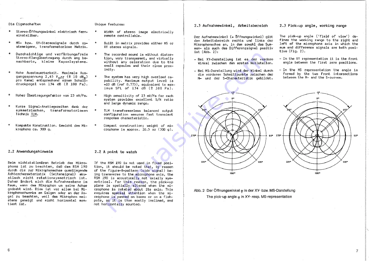 Neumann RSM 190i Operating Instructions Manual Download Page 4