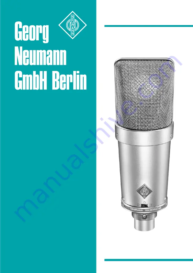 Neumann TLM 127 Stereo Скачать руководство пользователя страница 1