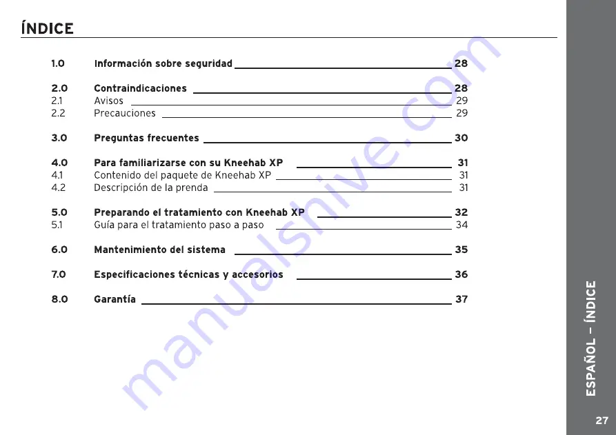 Neurotech Kneehab XP Instructions For Use Manual Download Page 27