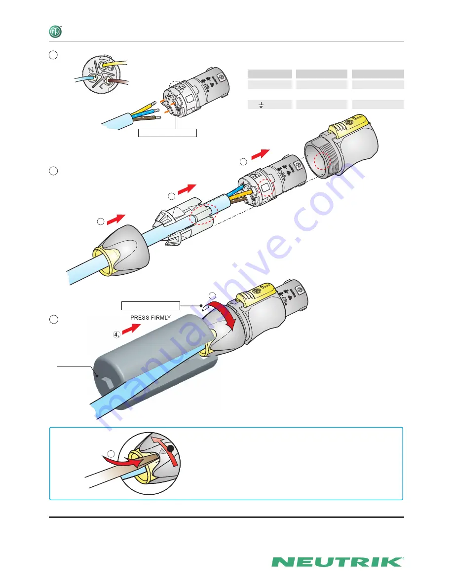 NEUTRIK NAC3FX Operating & Assembly Instruction Download Page 2