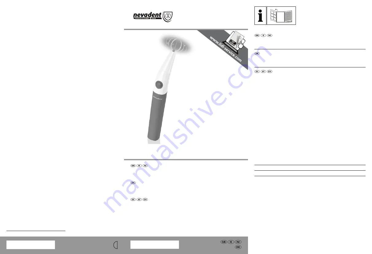 Nevadent 290413 Operating Instructions Manual Download Page 1