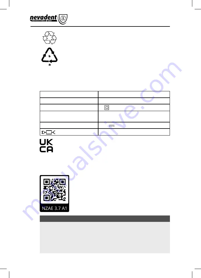 Nevadent 368330 2101 Operating Instructions Manual Download Page 13