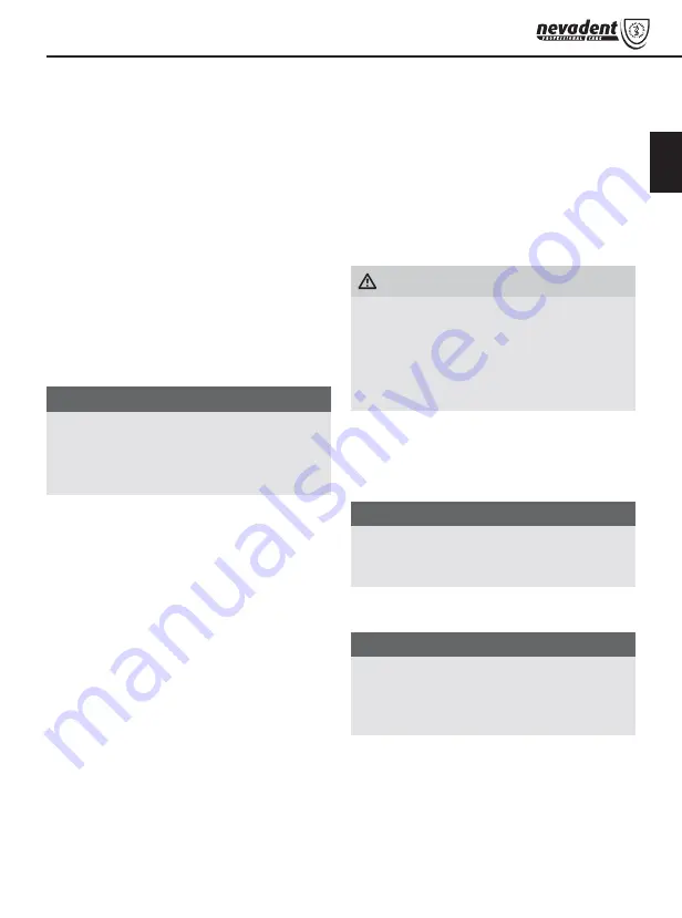 Nevadent NAZ 2.4 A1 Operating Instructions Manual Download Page 22