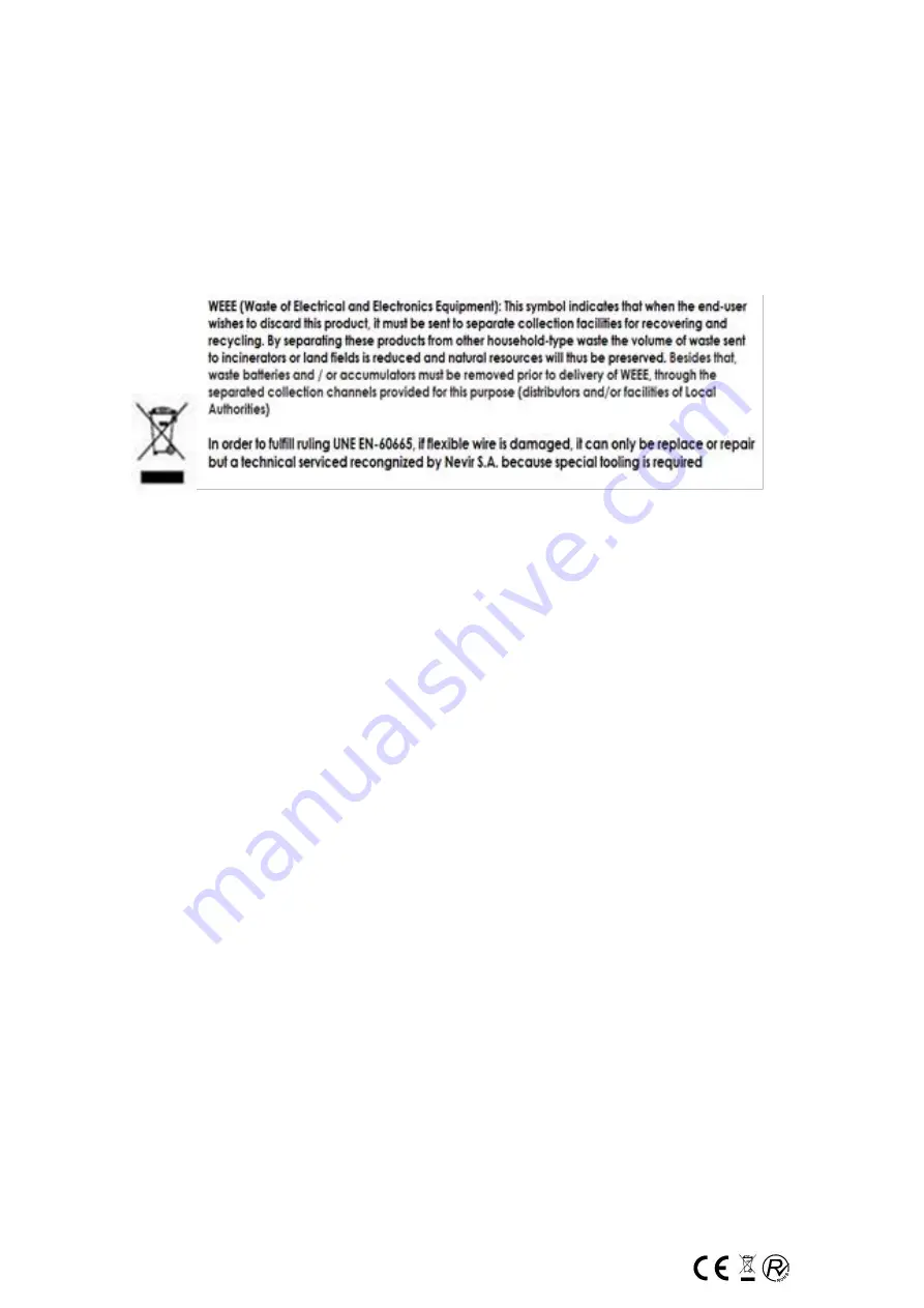 Nevir NVR-4496 CTNFS Instruction Manual Download Page 46