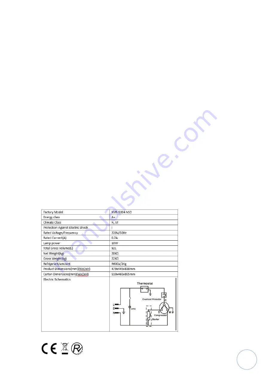 Nevir NVR-5004 NSD Instruction Manual Download Page 2