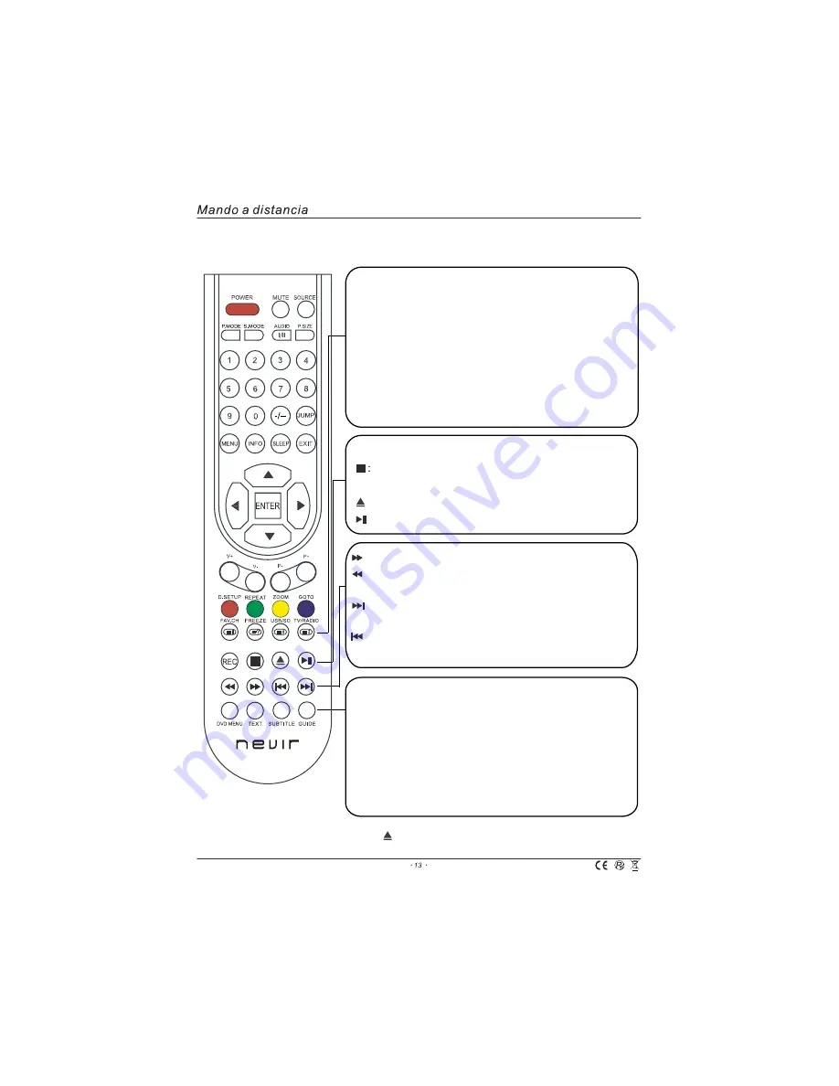 Nevir NVR-7200-19SD-B Instruction Manual Download Page 14