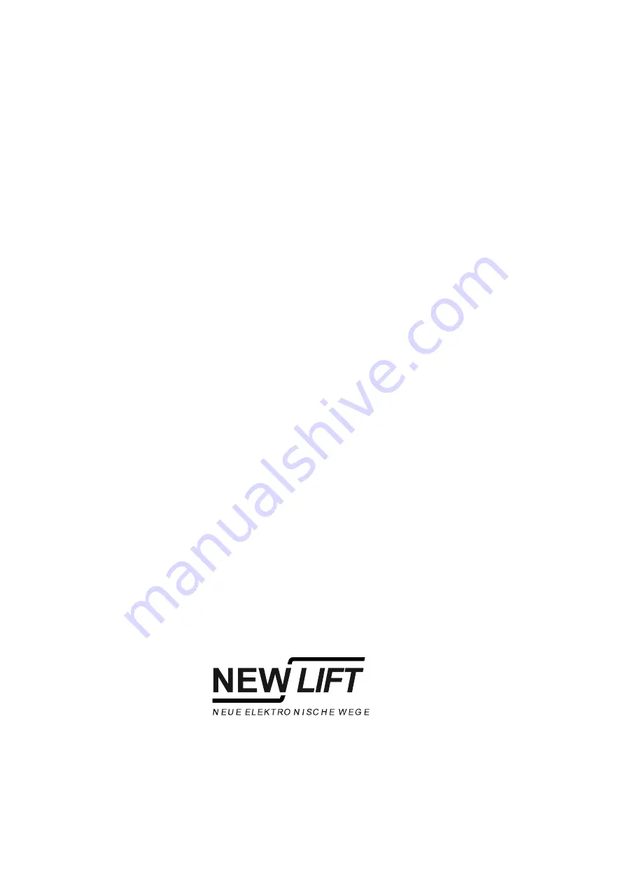 New lift FST-2 Manual Download Page 194