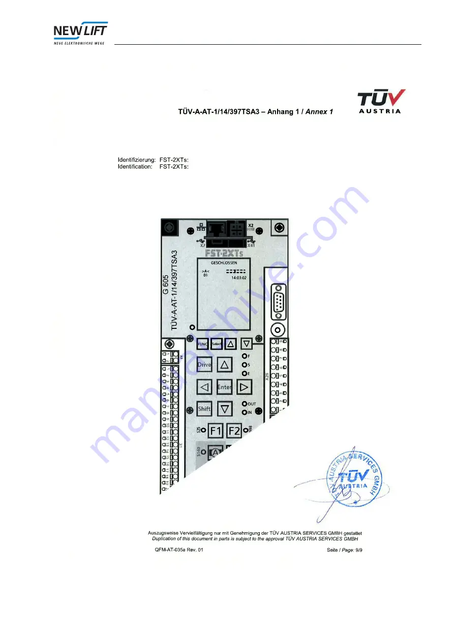 New lift FST-2XTs Manual Download Page 43