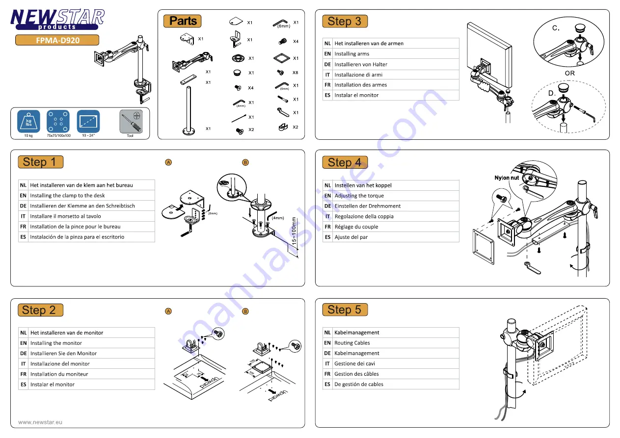 New Star Computer Products FPMA-D920 Instruction Manual Download Page 2