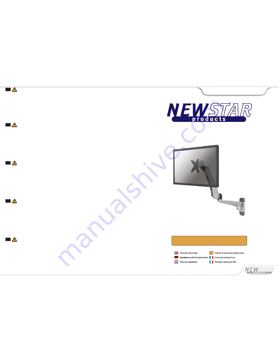 New Star Computer Products FPMA-W970 Instruction Manual Download Page 1