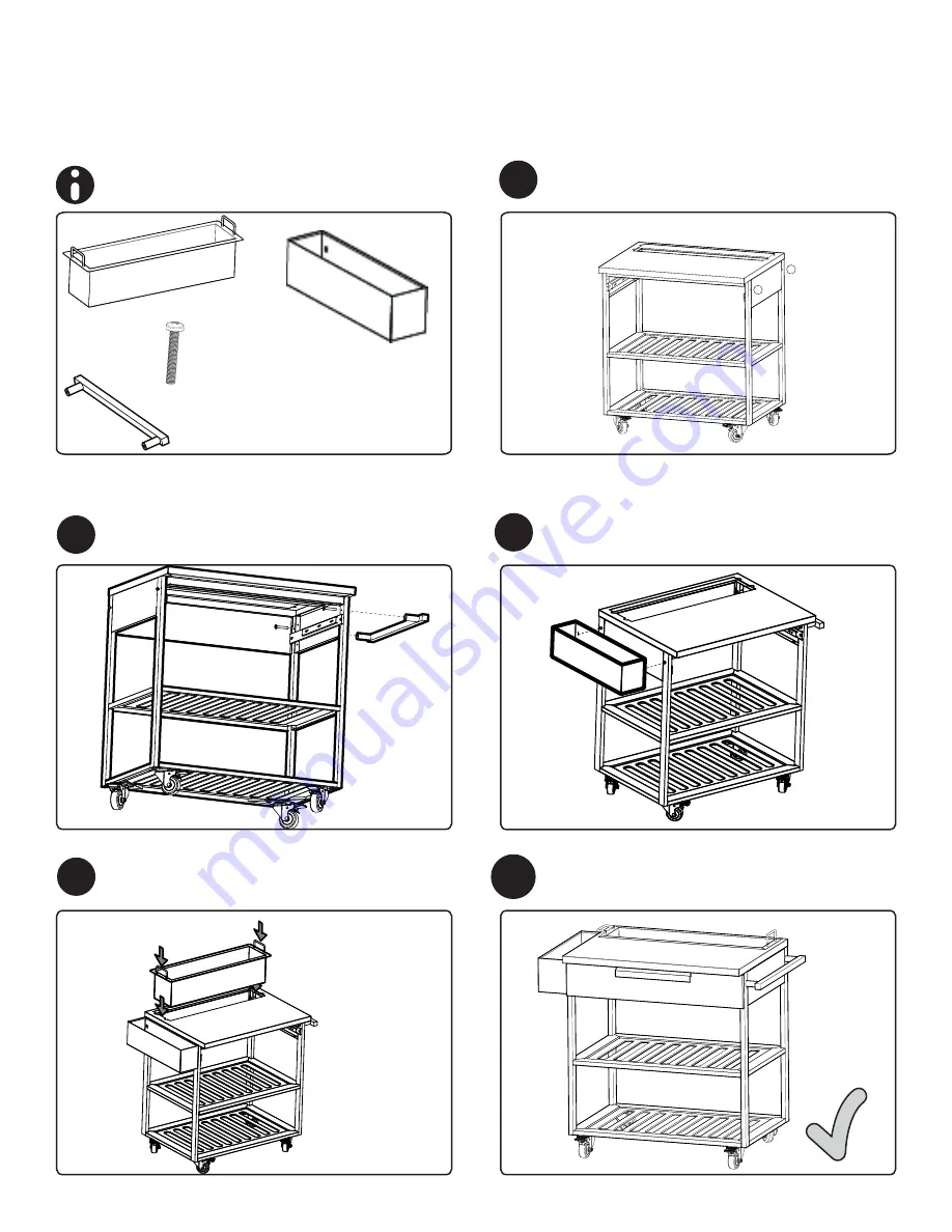 NewAge Products Outdoor Kitchen SS 32 Bar Cart Скачать руководство пользователя страница 8