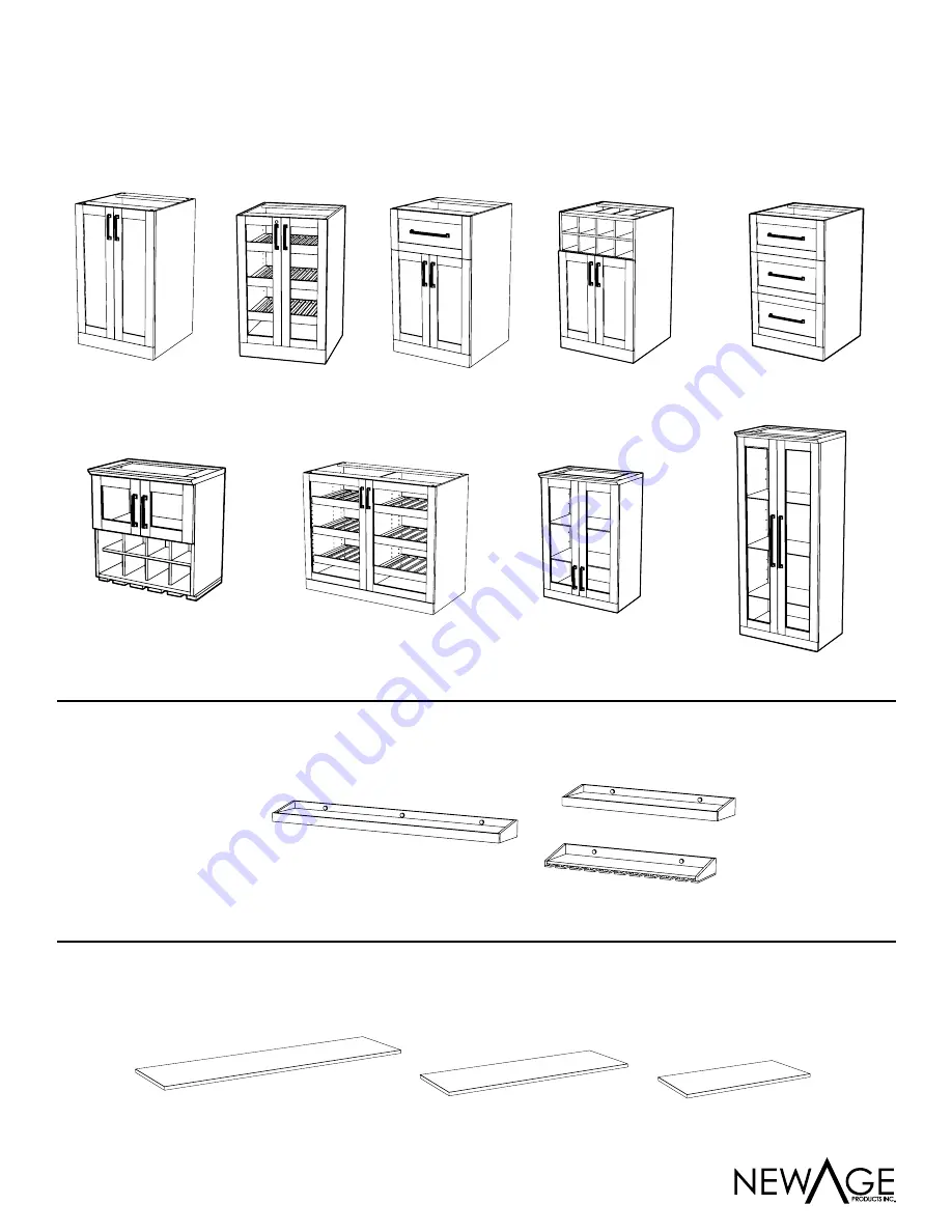 Newage 2 Door Cabinet Manual Download Page 1