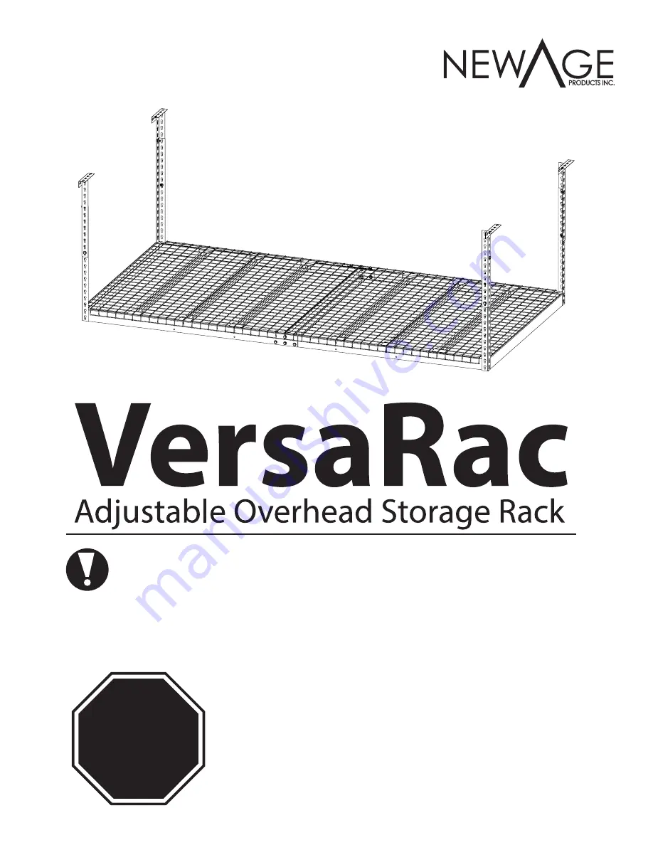 Newage VersaRac series Installation Instructions Manual Download Page 1