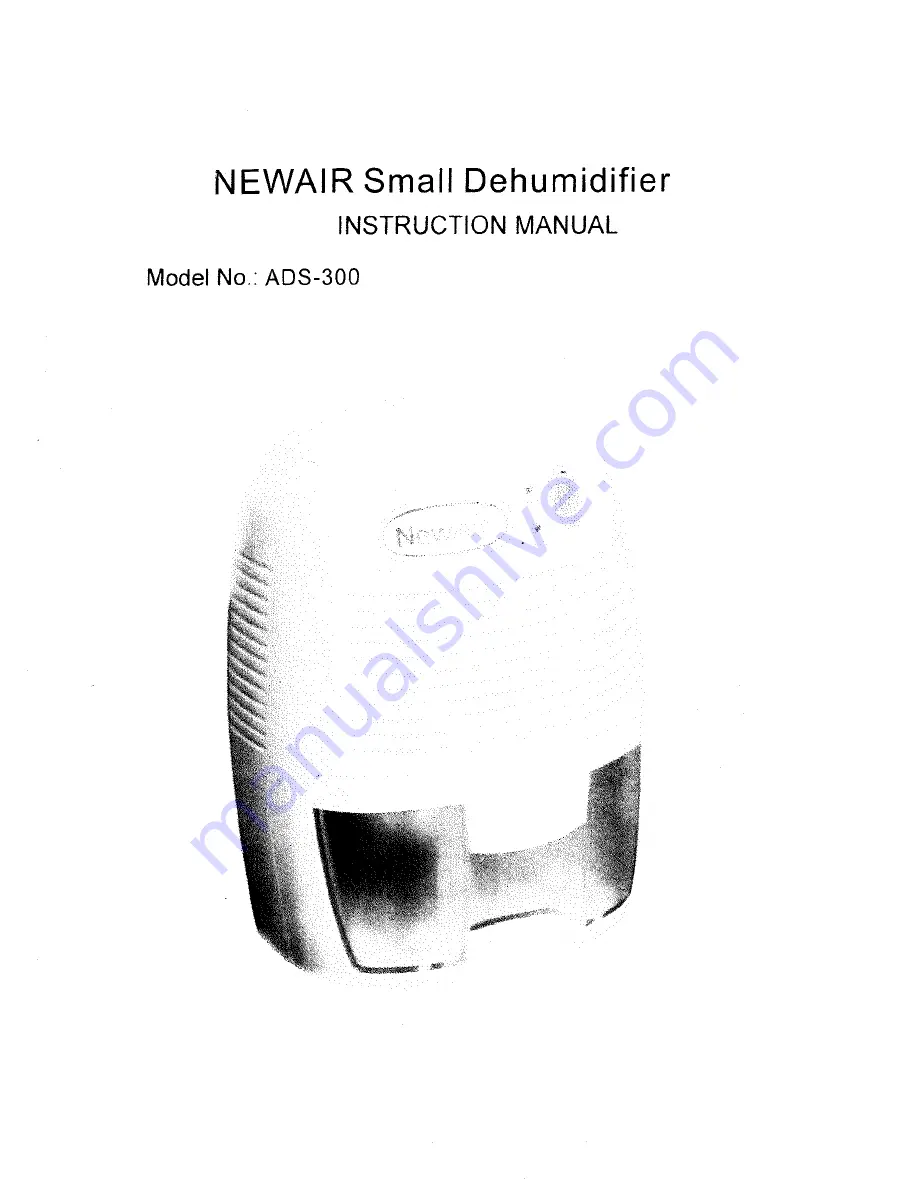 NewAir ADS-300 Instruction Manual Download Page 1