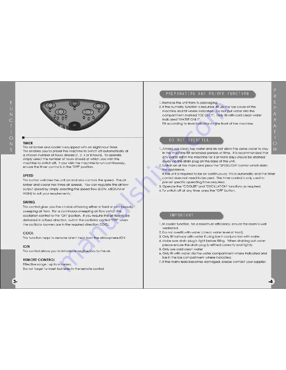 NewAir Air Cooler AF-320 Owner'S Manual Download Page 3