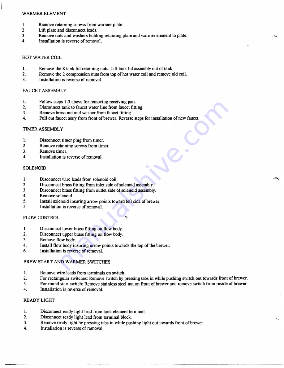 Newco NKL3A-AF Installation, Operation And Service Instructions Download Page 9