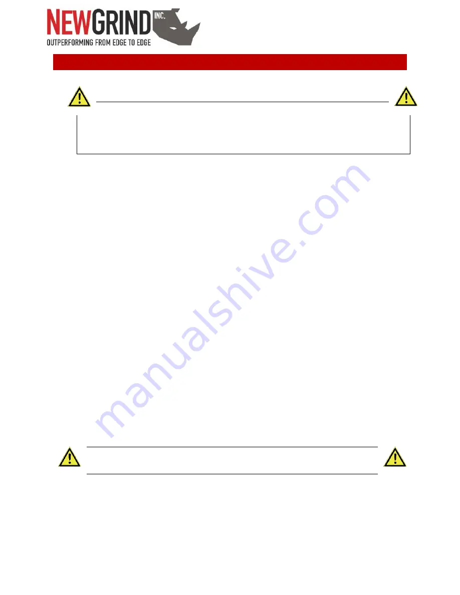 Newgrind RHINO RLP800 User Manual Download Page 8