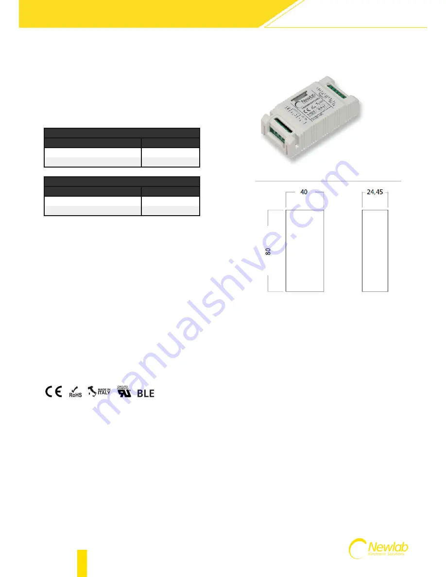 Newlab Electronic Solutions L440MA04T2A03 User Manual Download Page 2