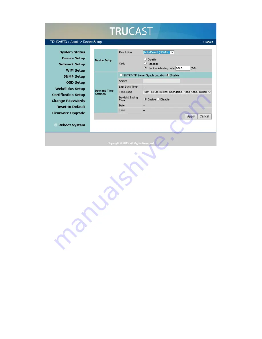 NewLine TRUCAST 3 User Manual Download Page 23